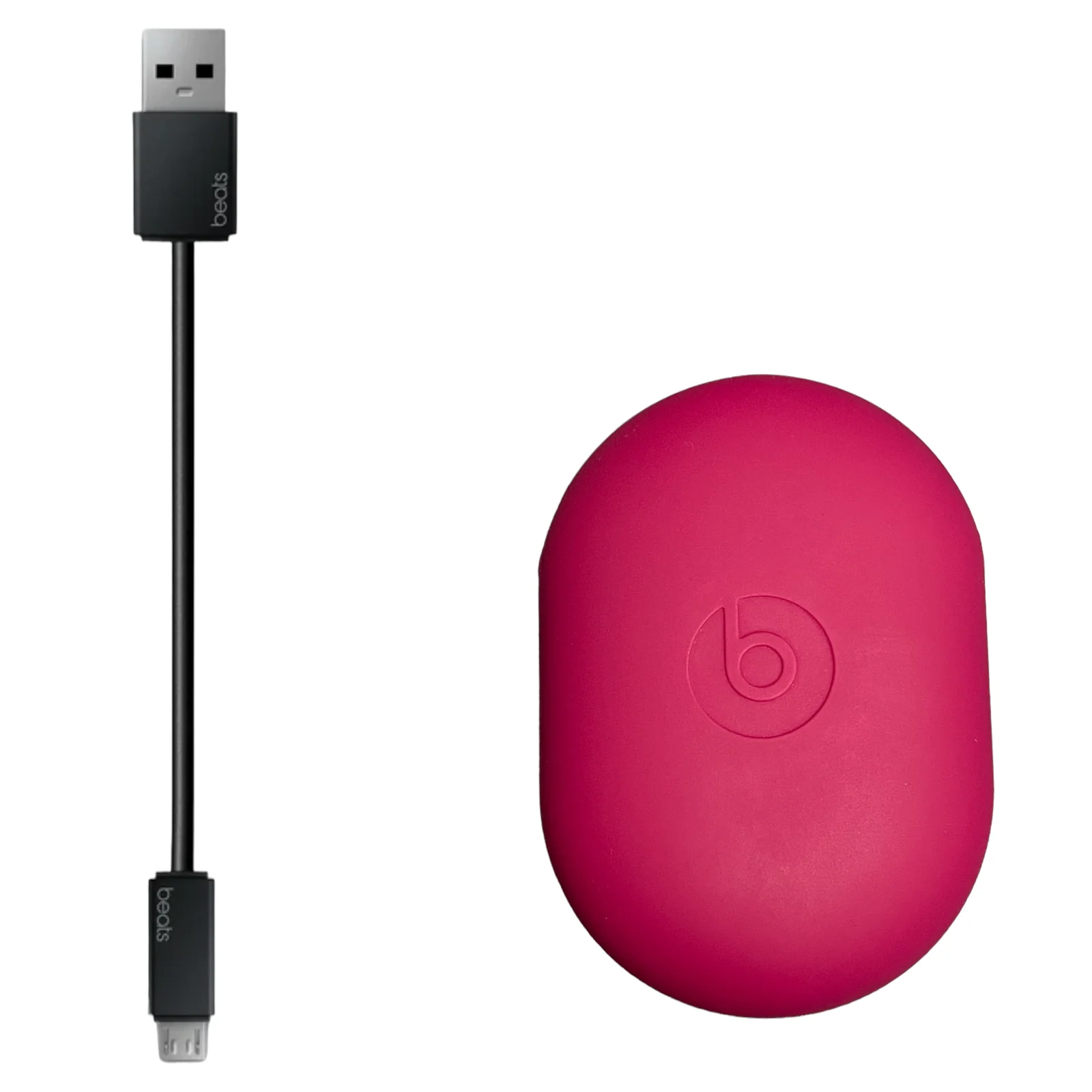 Beats By Dr. Dre PowerBeats 3 Wireless Silicone Case + 6" Charger Cable (Black) - New - Image 3